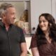 Kat Dennings And Tim Allen On Shifting Gears Set