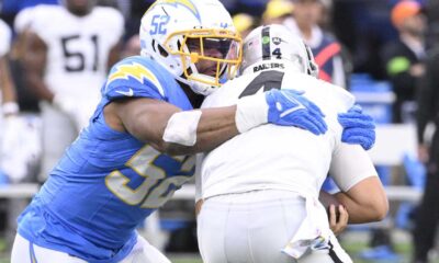 Khalil Mack Los Angeles Chargers 2023 Game Action