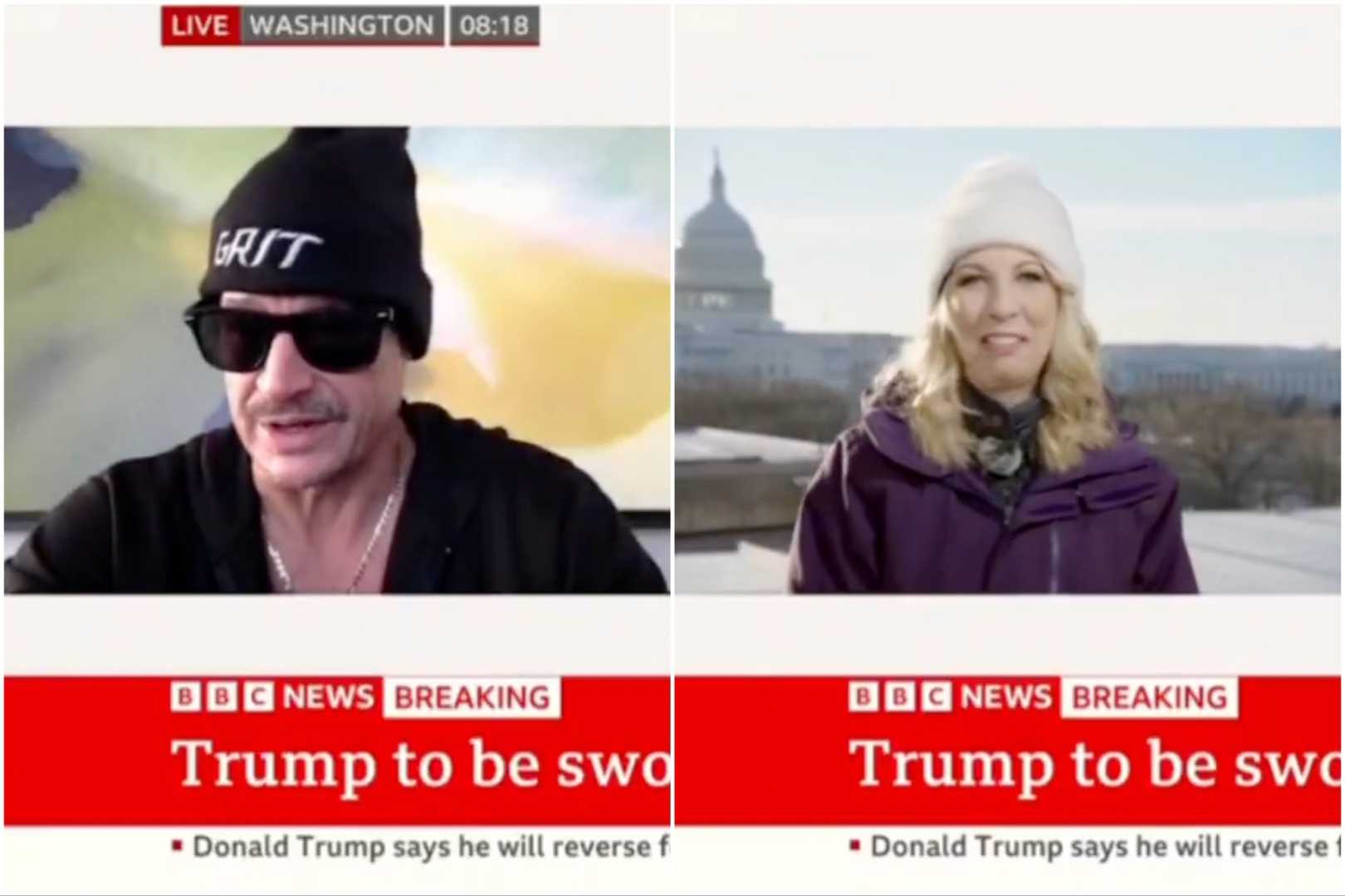 Kid Rock Bbc Interview Caitríona Perry Rooftop