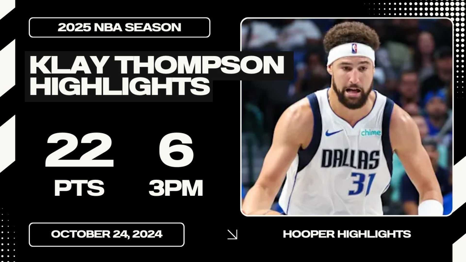 Klay Thompson Dallas Mavericks Game January 6 2025