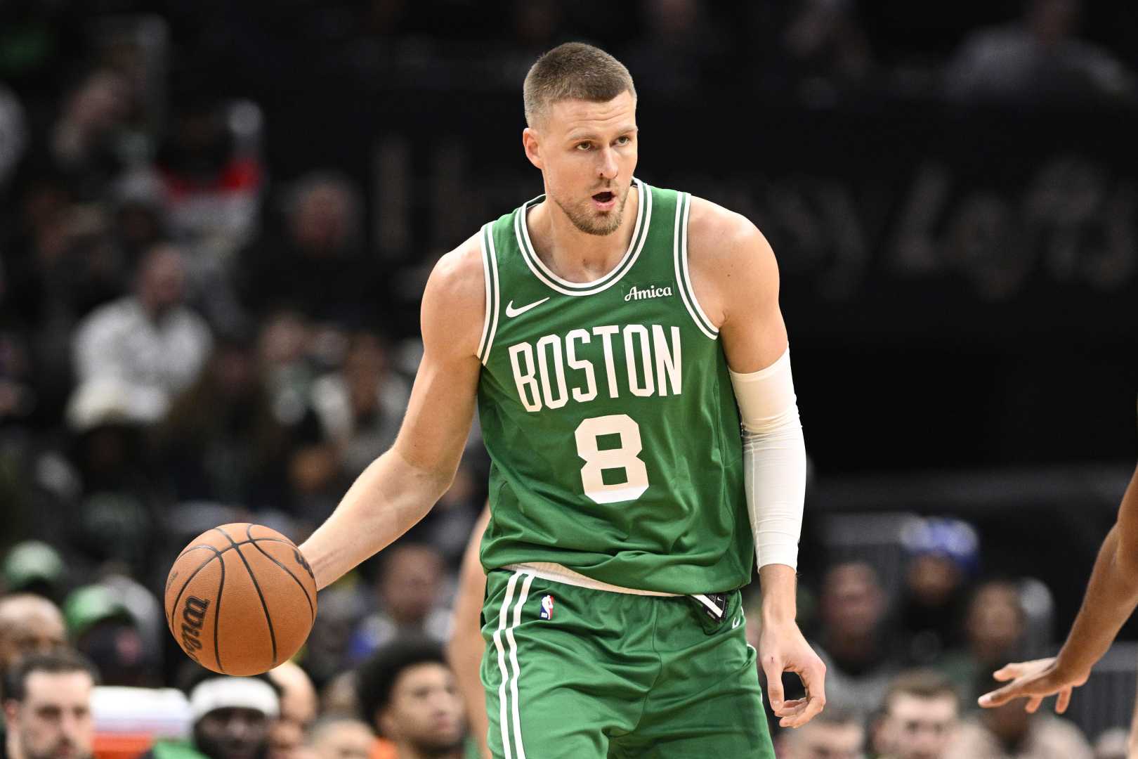 Kristaps Porzingis Boston Celtics Game Action