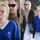 Kristen Stewart Platinum Blonde Hair Los Feliz Lunch 2025