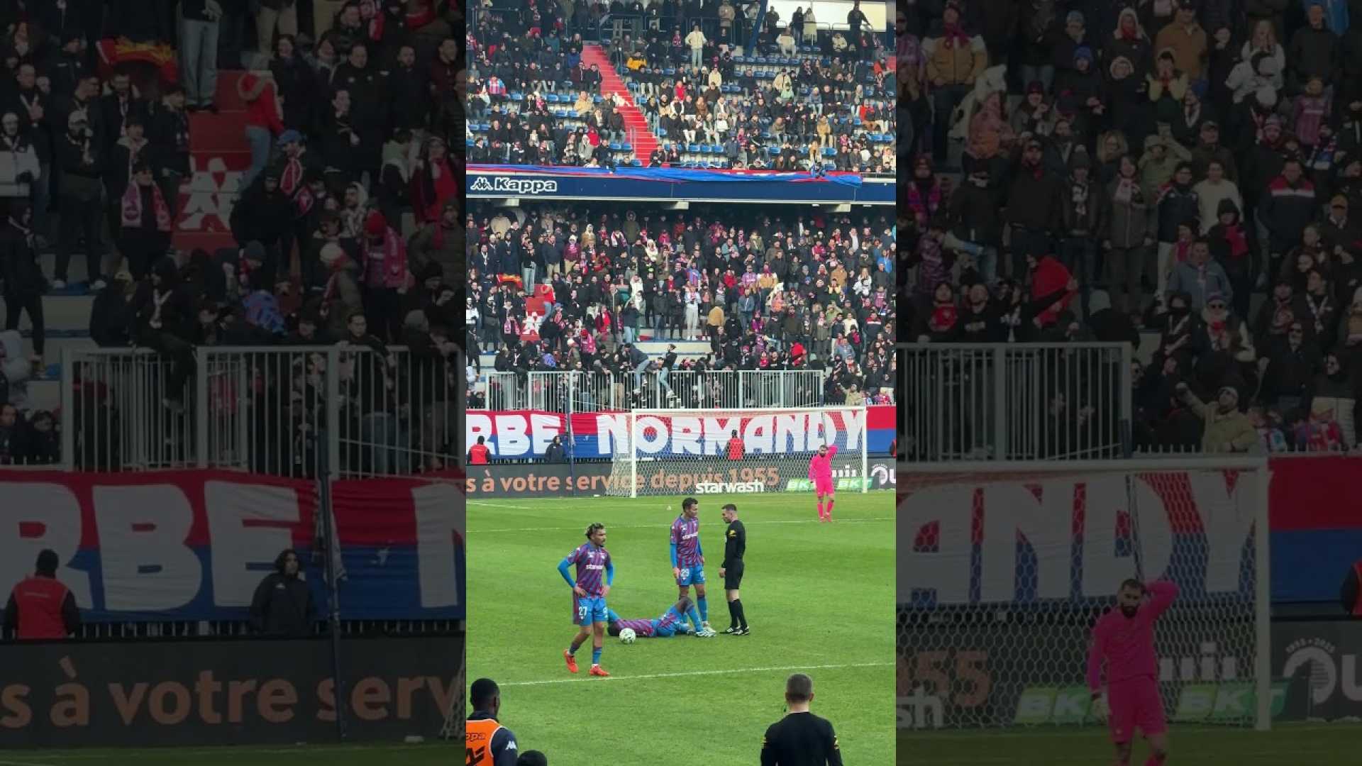 Kylian Mbappe Stade Malherbe Caen Protest Banners