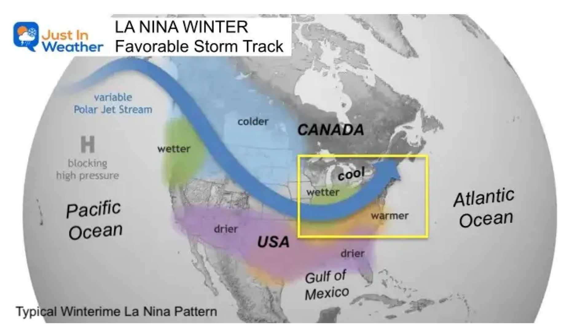 La Niña Winter Weather Patterns 2025