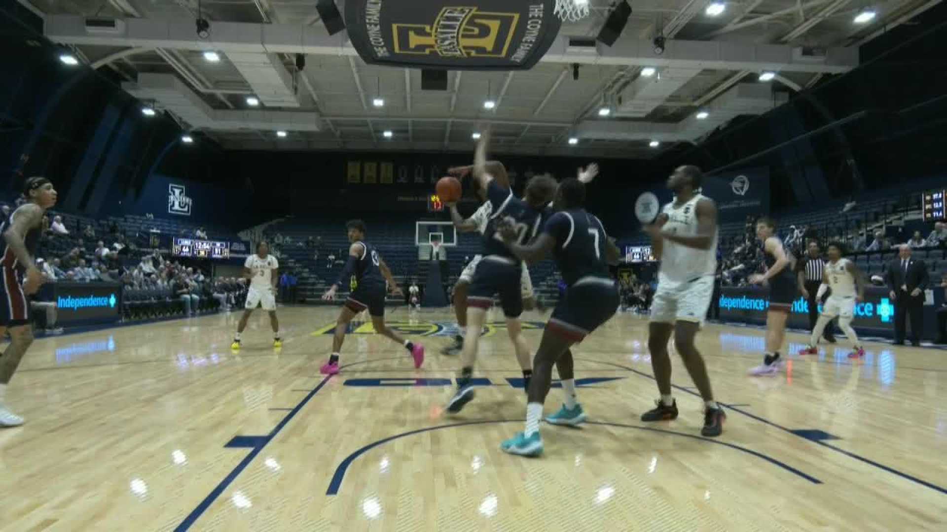 La Salle Explorers Basketball Game Action