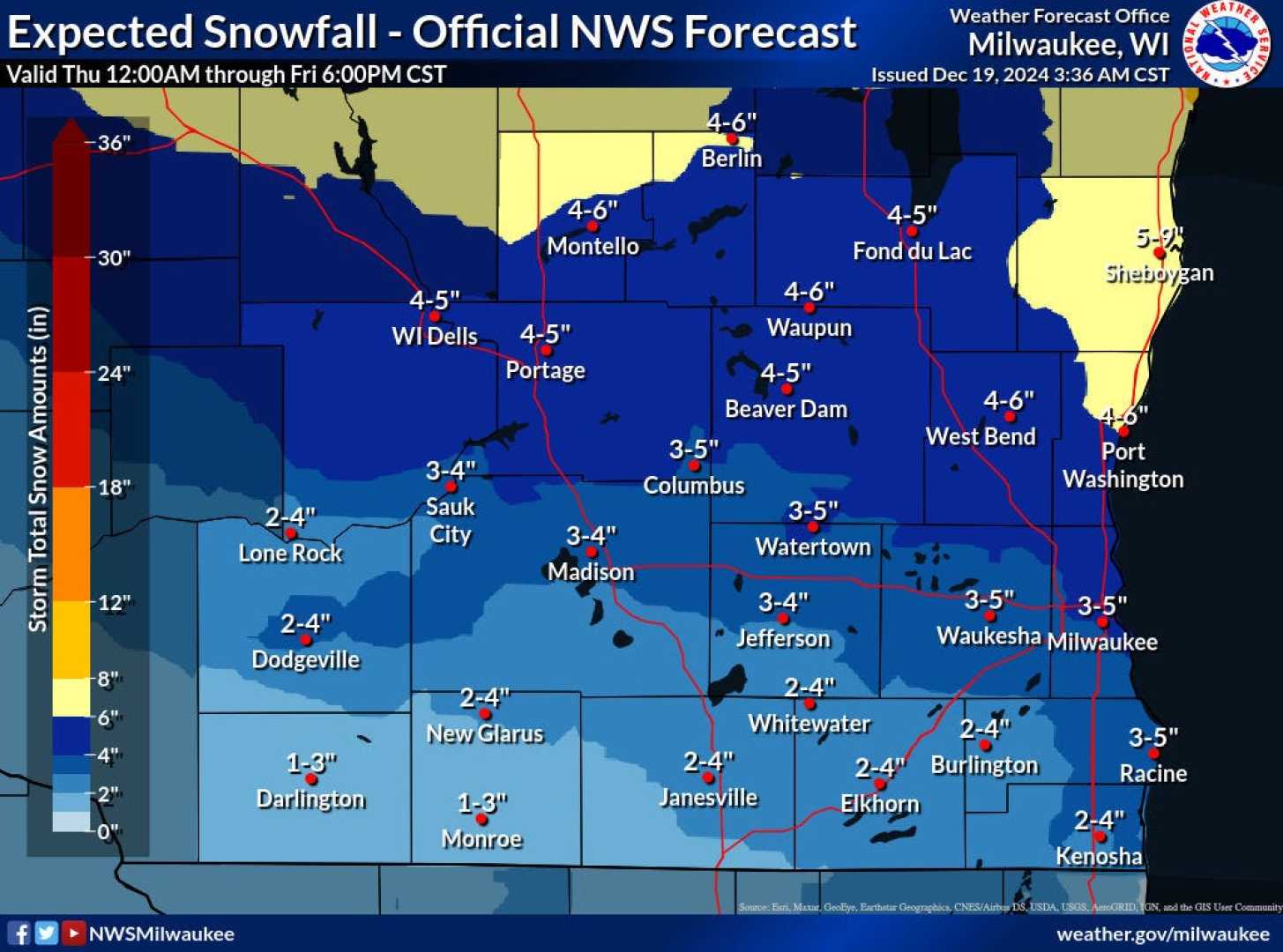 Lake Effect Snow Milwaukee Wisconsin Winter