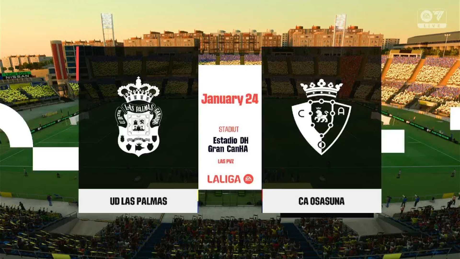 Las Palmas Vs Osasuna La Liga Match 2025