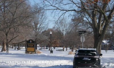 Lawrence Kansas Snowstorm January 2025 Massachusetts Street