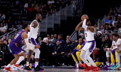 Lebron James And Bronny James Basketball Court