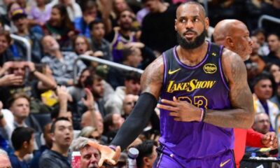 Lebron James Lakers Game Action Photo 2025