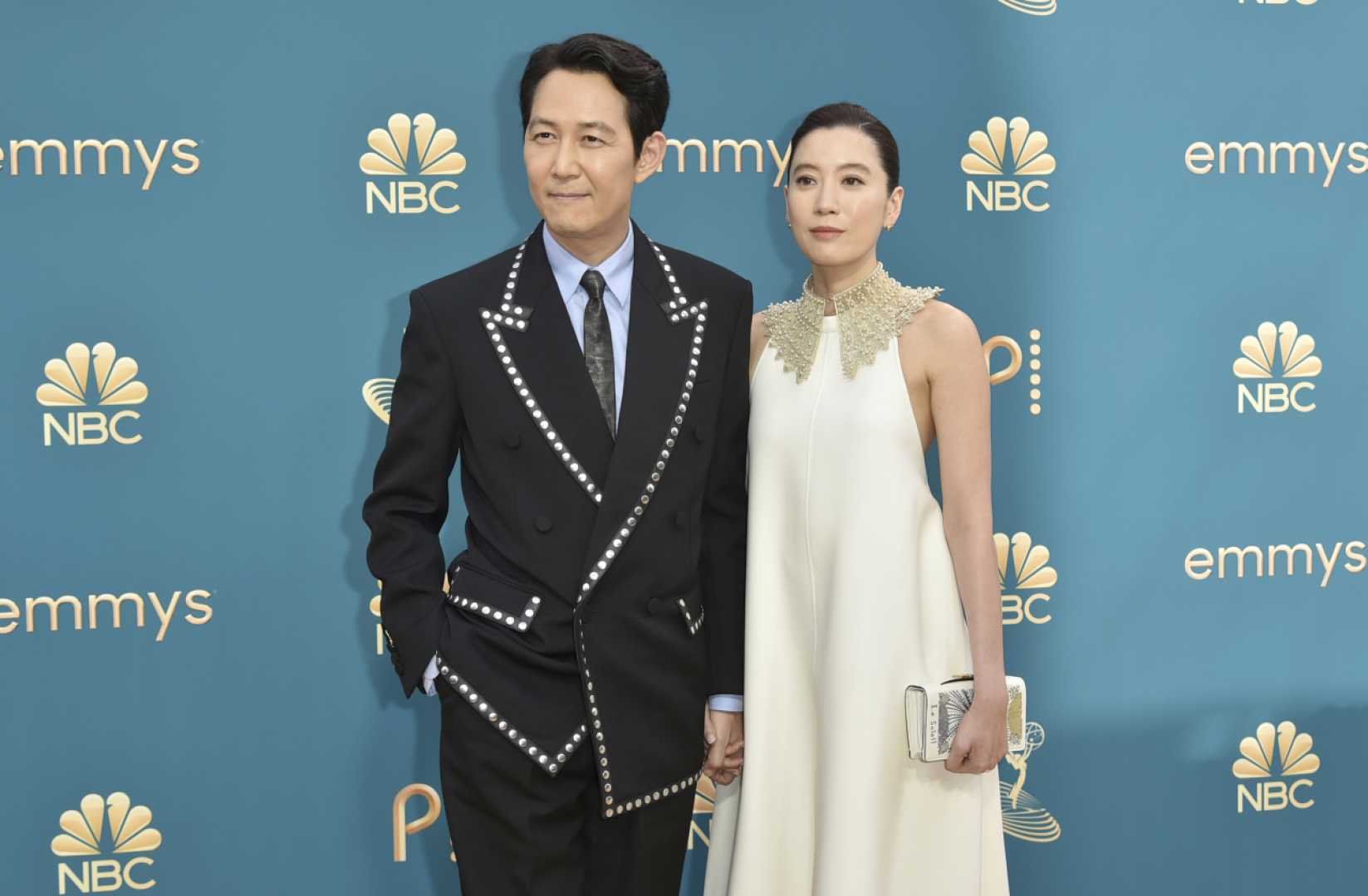 Lee Jung Jae And Lim Se Ryung At Emmy Awards