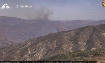 Lidia Fire Acton Soledad Canyon Road Aerial View