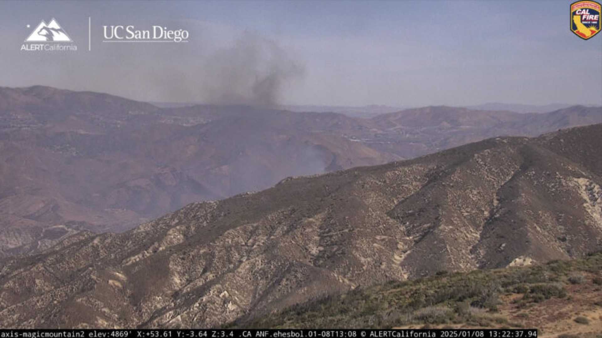 Lidia Fire Acton Soledad Canyon Road Aerial View