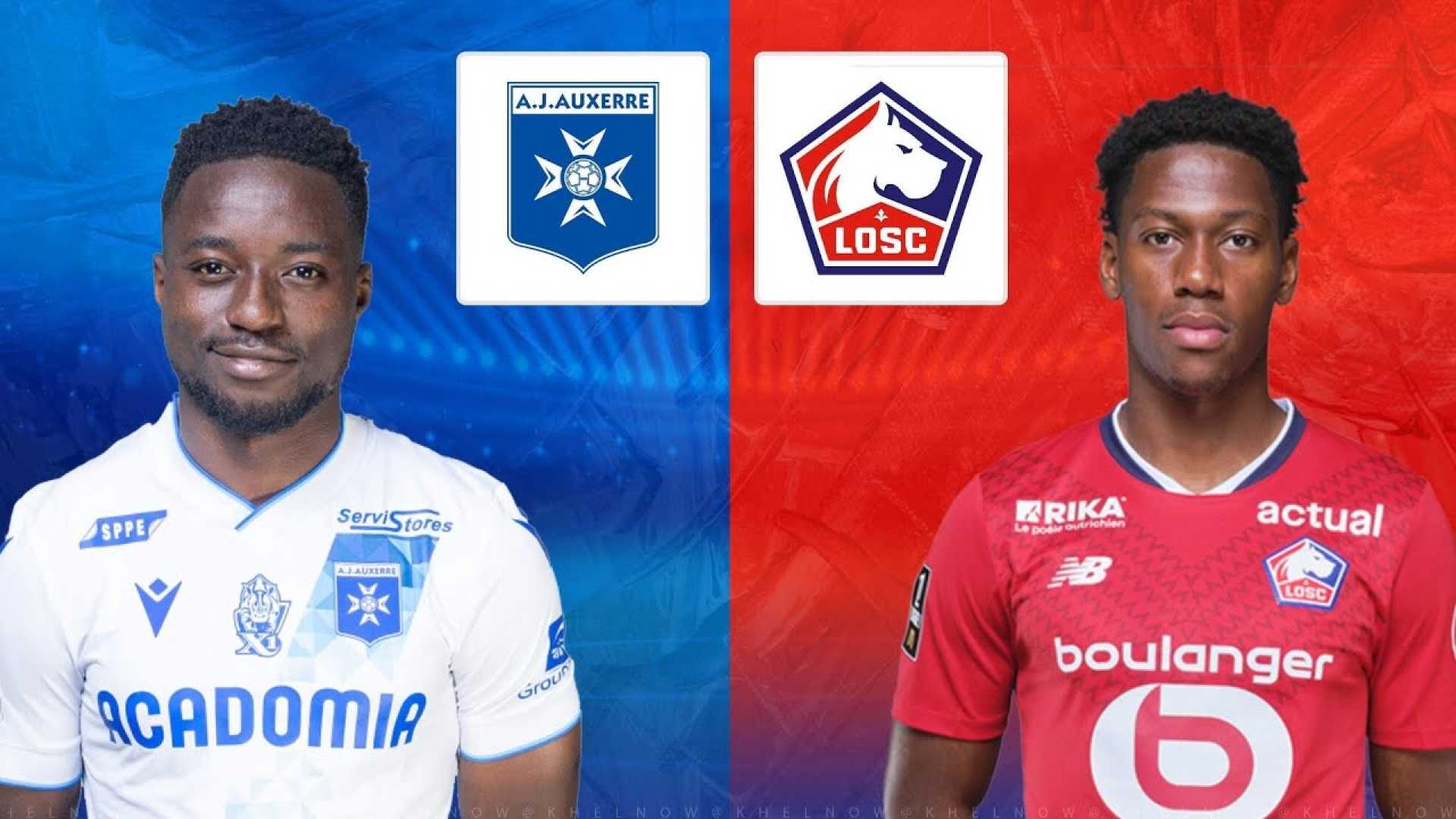 Ligue 1 Auxerre Vs Lille 2025 Match