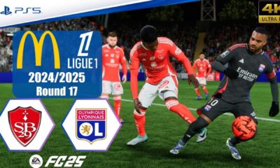 Ligue 1 Brest Vs Lyon 2025 Match