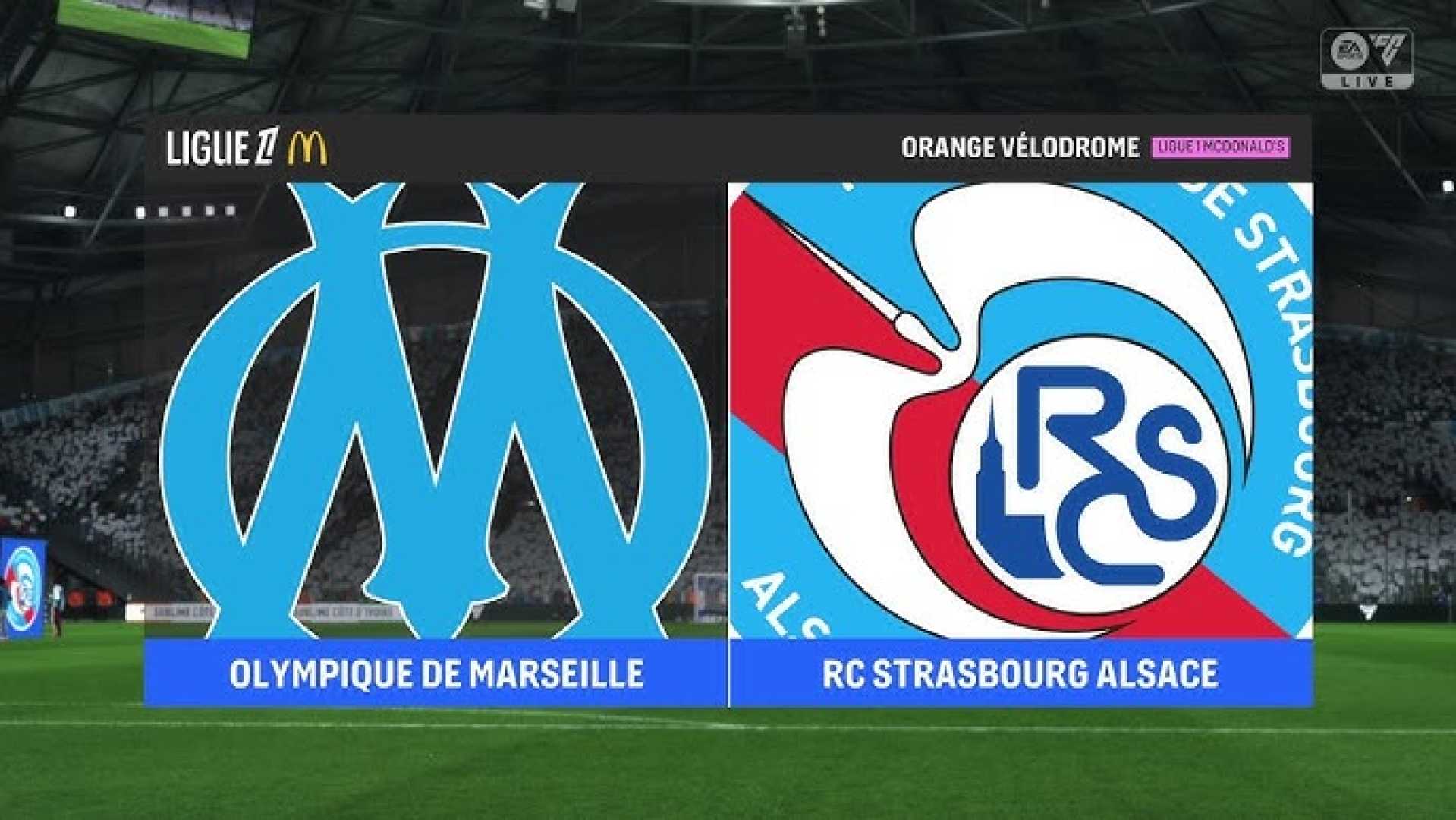 Ligue 1 Marseille Vs Strasbourg 2025 Match