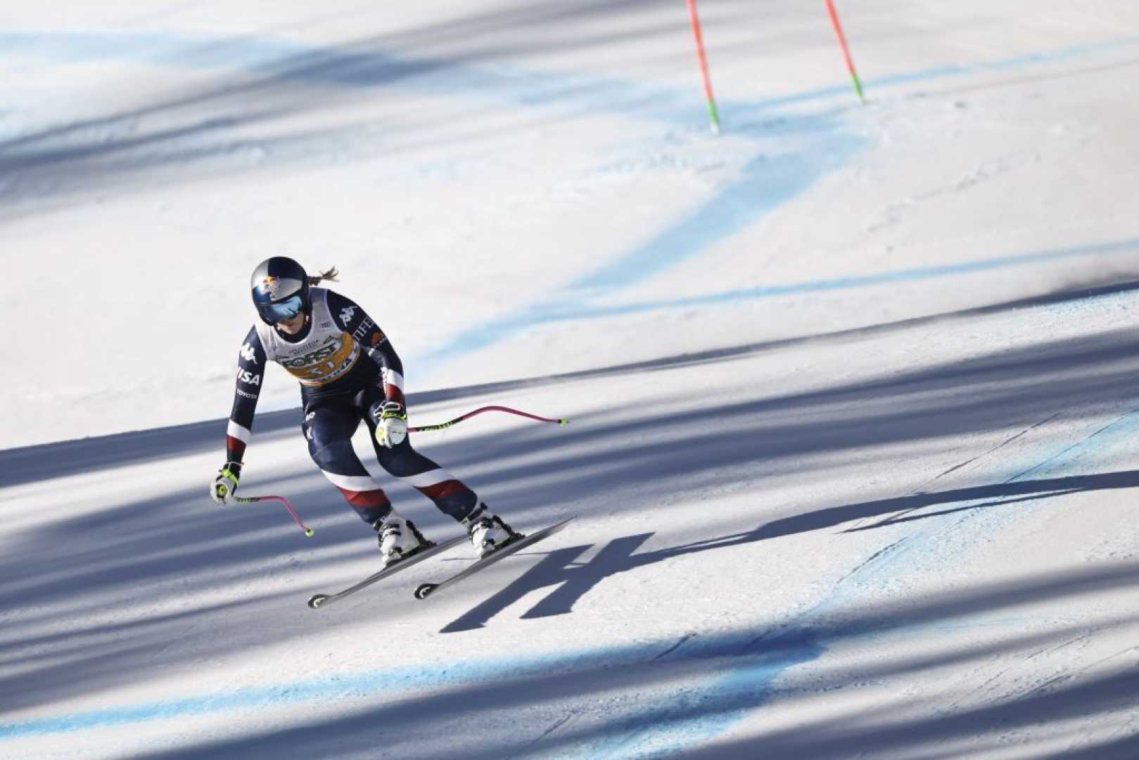 Lindsey Vonn Skiing Cortina D'ampezzo 2025