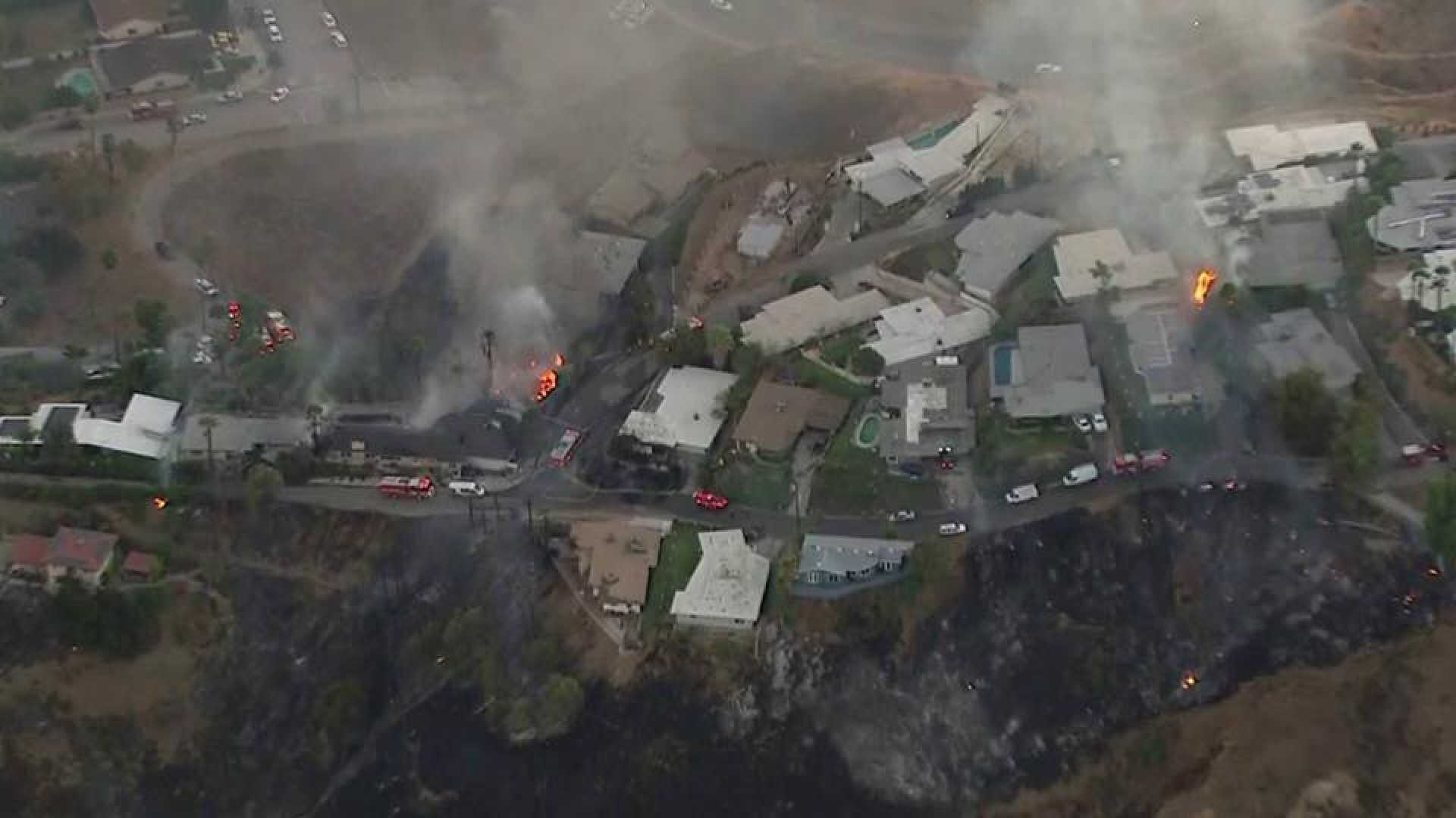 Little Mountain Fire San Bernardino County Aerial View