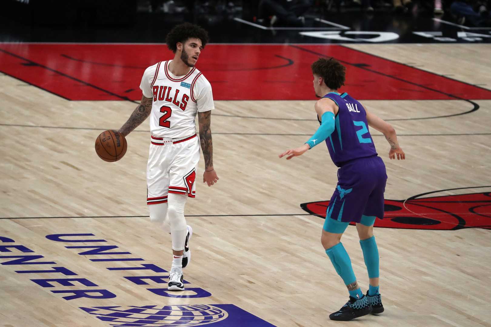 Lonzo Ball Lamelo Ball Nba Game United Center