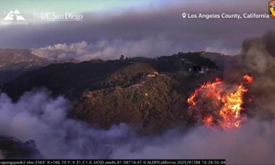 Los Angeles Wildfires 2023 Aerial View