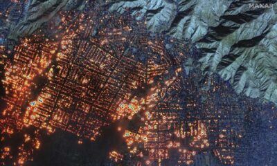 Los Angeles Wildfires 2025 Destruction Aerial View