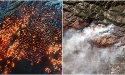 Los Angeles Wildfires 2025 Destruction Satellite Images