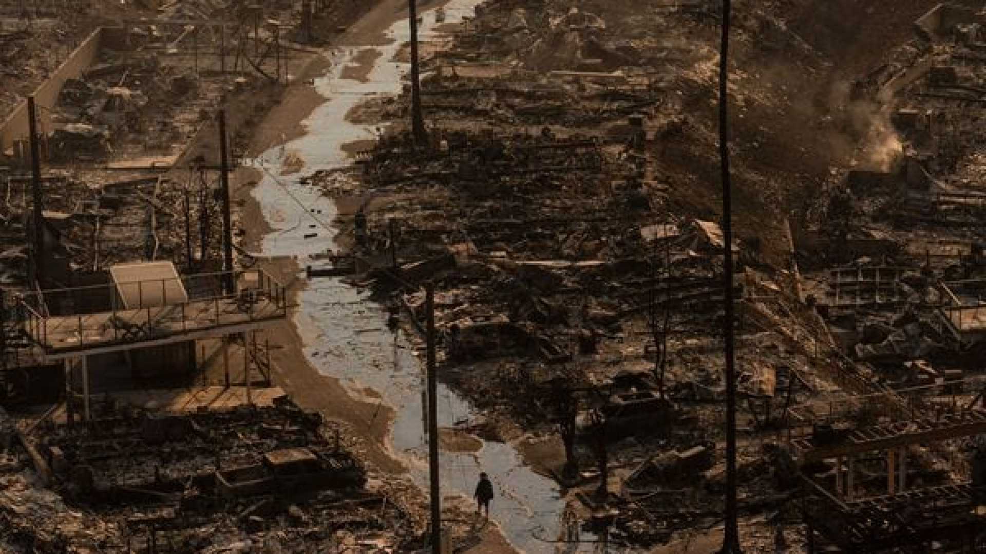 Los Angeles Wildfires Water Infrastructure Aerial View