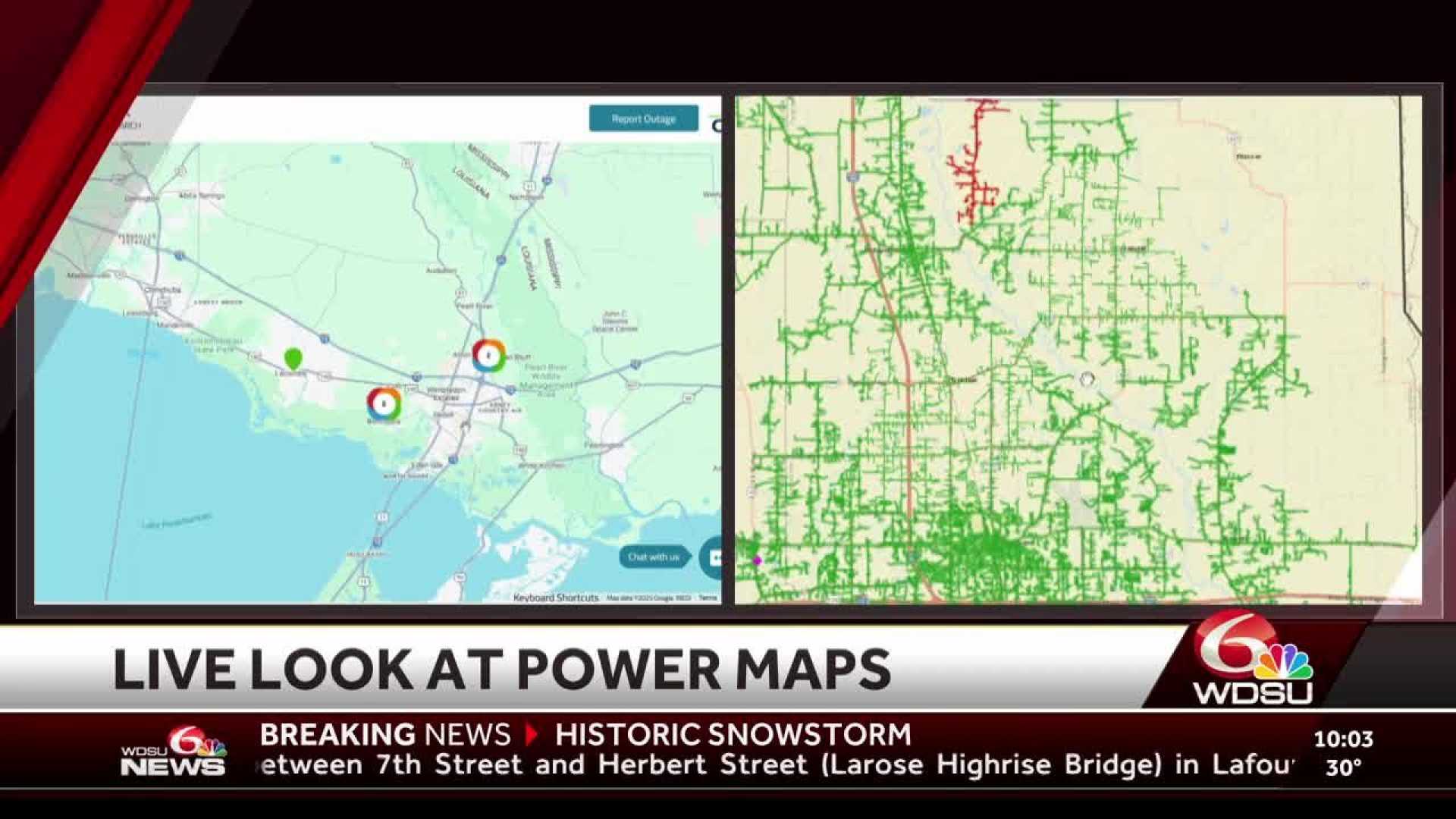 Louisiana Winter Storm Power Outage Map 2025