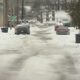 Louisville School Bus Snowy Road Winter Weather