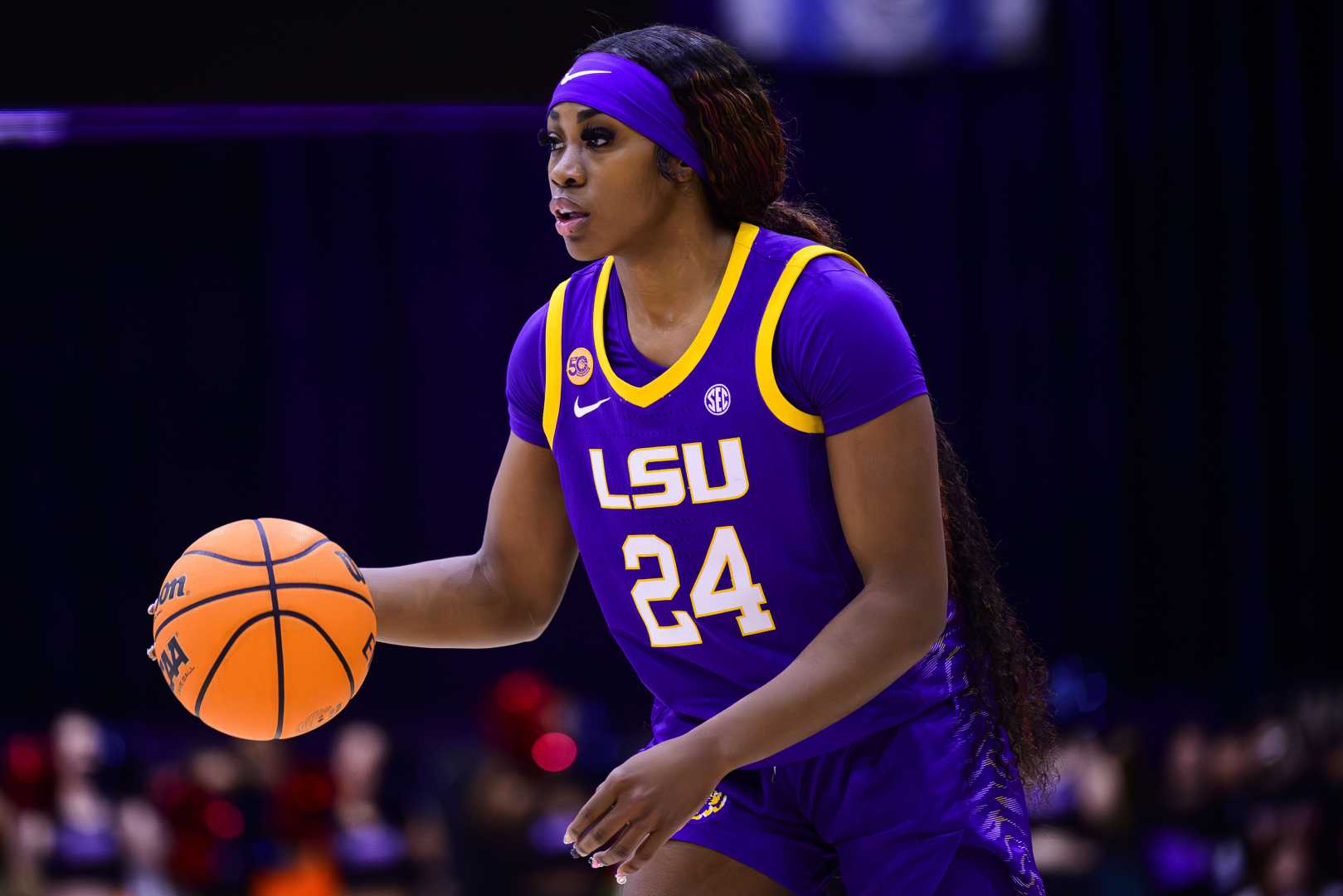 Lsu Basketball Aneesah Morrow Game Action