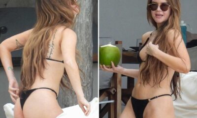 Maren Morris Tulum Mexico Black Bikini Vacation