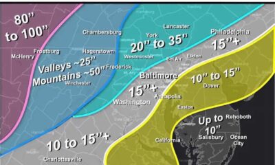 Maryland Winter Storm Snowfall Forecast 2025