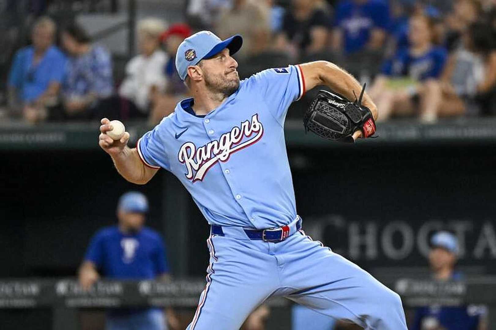 Max Scherzer Pitching For Texas Rangers 2024