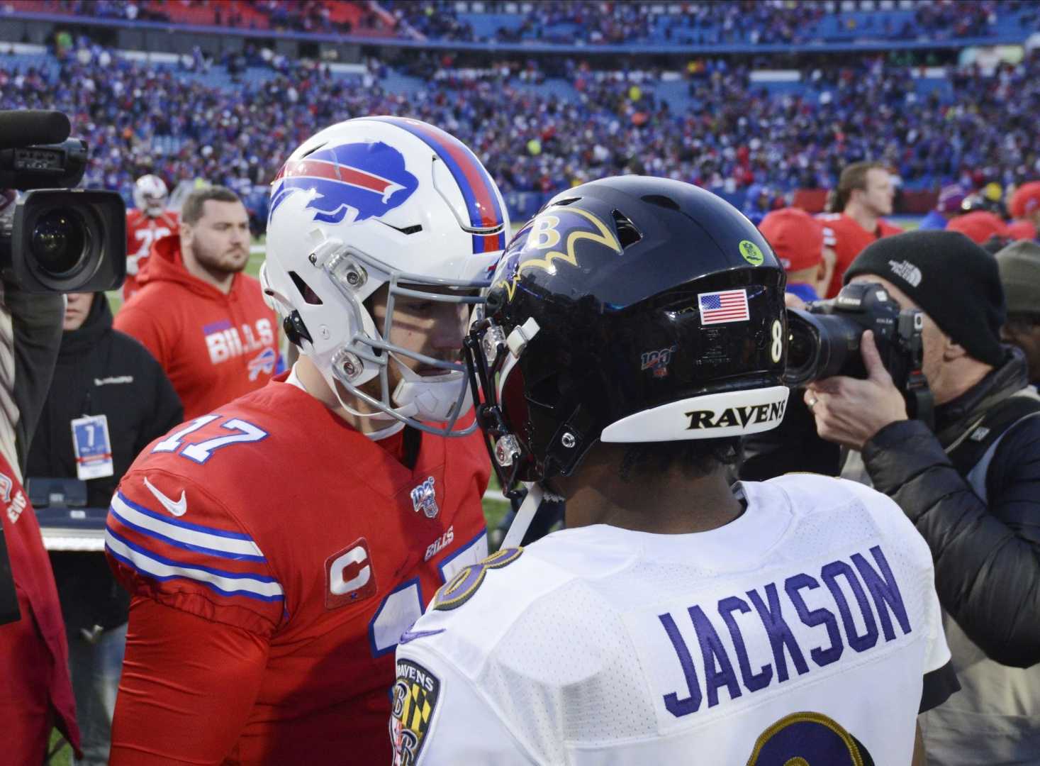 Maxx Crosby Lamar Jackson Josh Allen Nfl Playoff