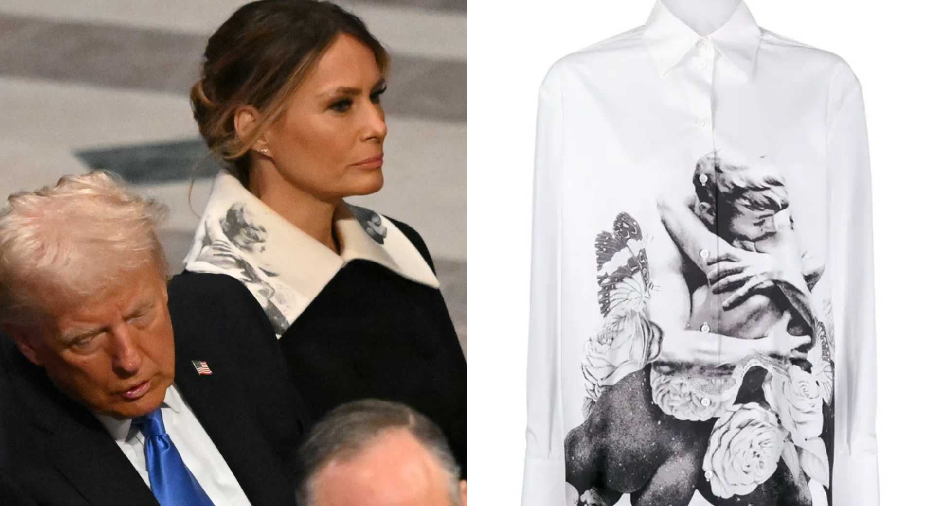 Melania Trump Valentino Dress Jimmy Carter Funeral