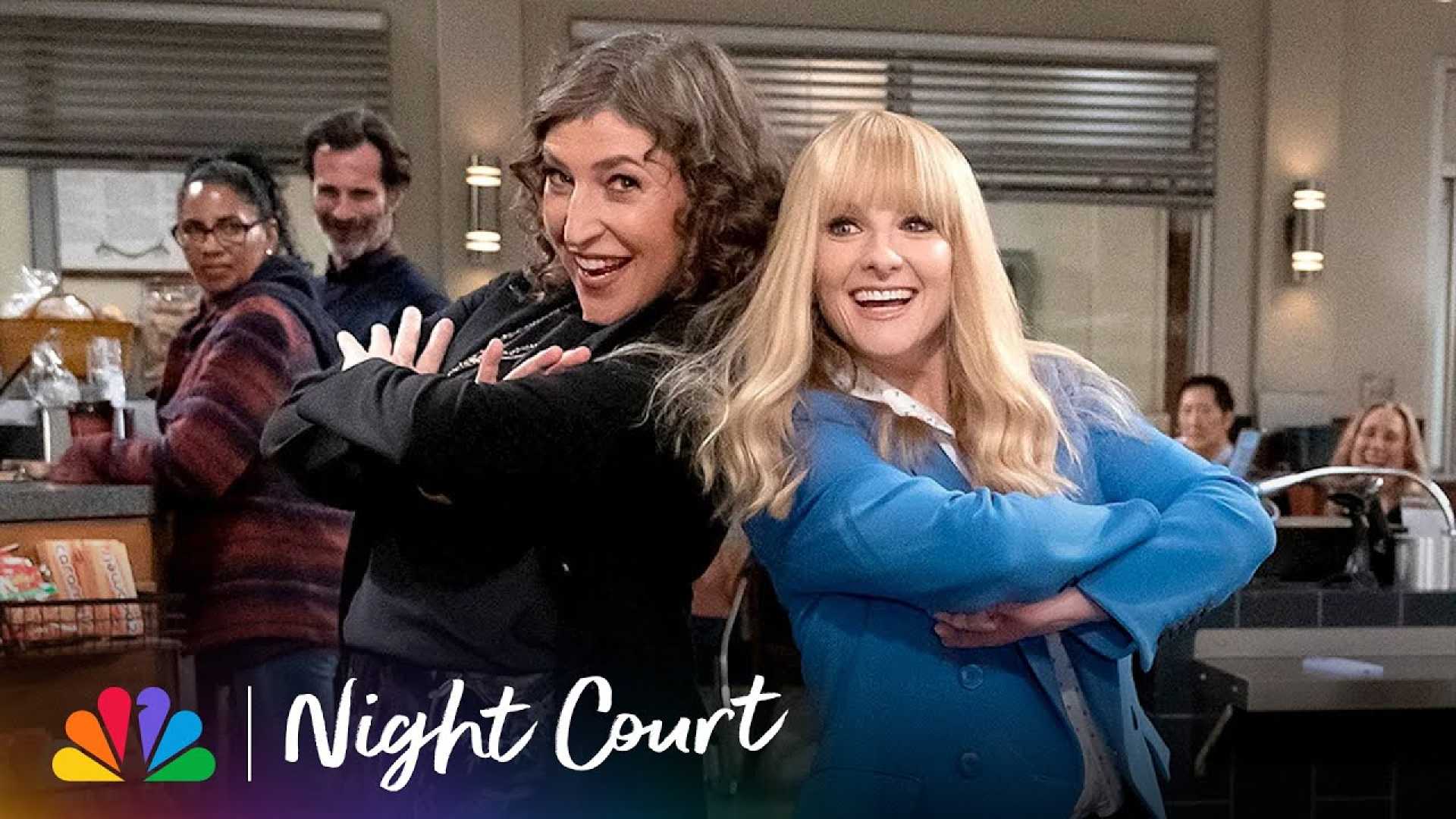 Melissa Rauch Mayim Bialik Night Court Reunion