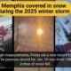 Memphis Tennessee Snowstorm January 2025