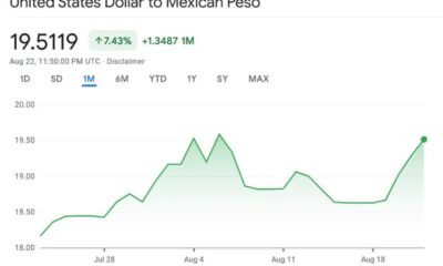 Mexican Peso Us Dollar Exchange Rate Chart 2025