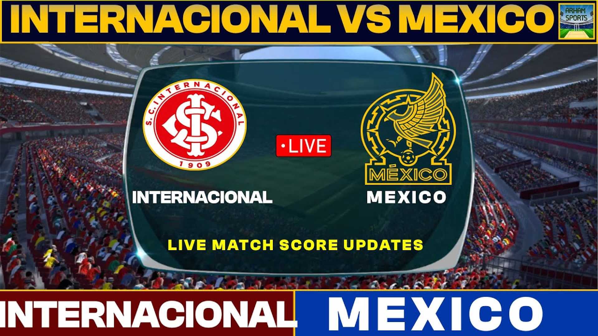 Mexico Vs Internacional Soccer Match 2025