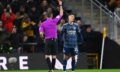 Michael Oliver Refereeing Arsenal Vs Wolves Match