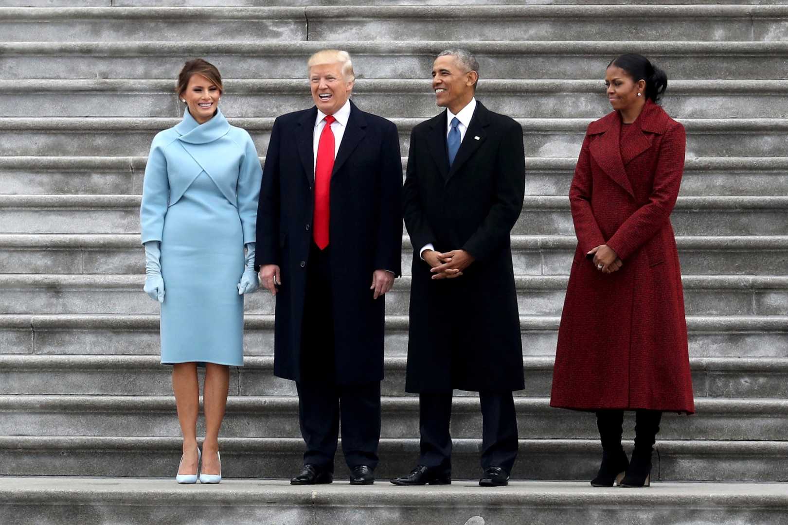 Michelle Obama Donald Trump Inauguration Ceremony