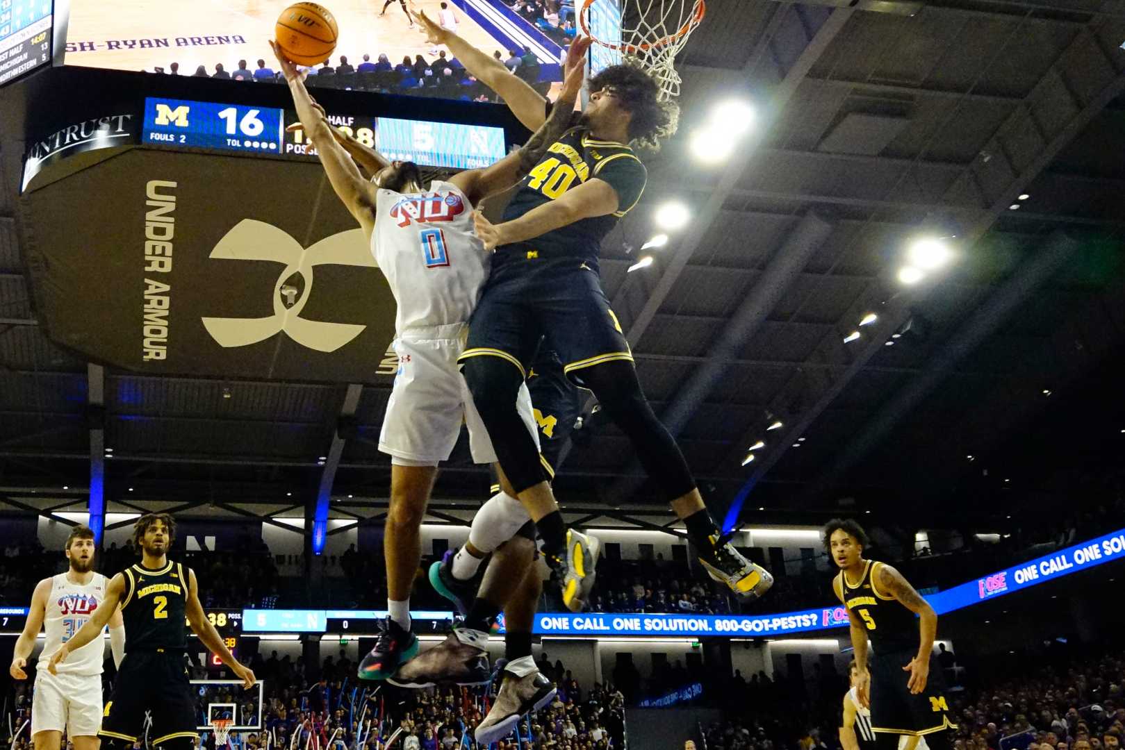 Michigan Wolverines Vs Northwestern Wildcats Basketball Game