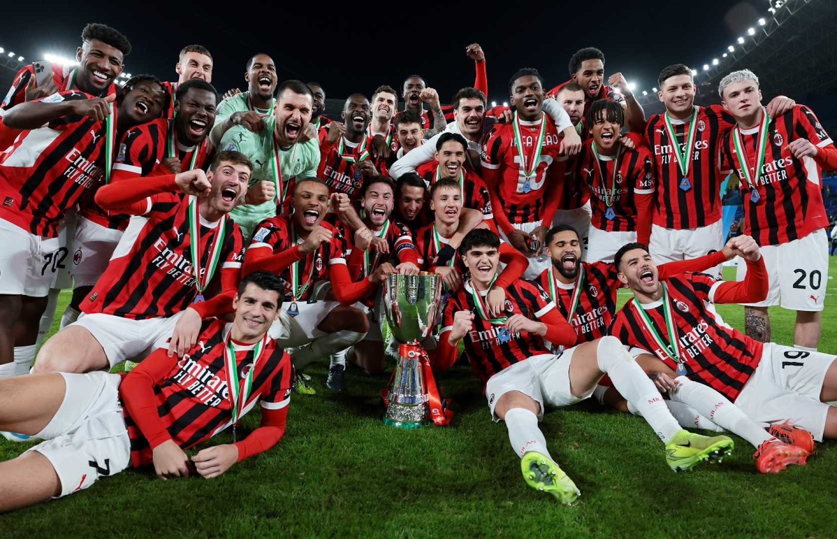 Milan Supercoppa Celebration San Siro 2025