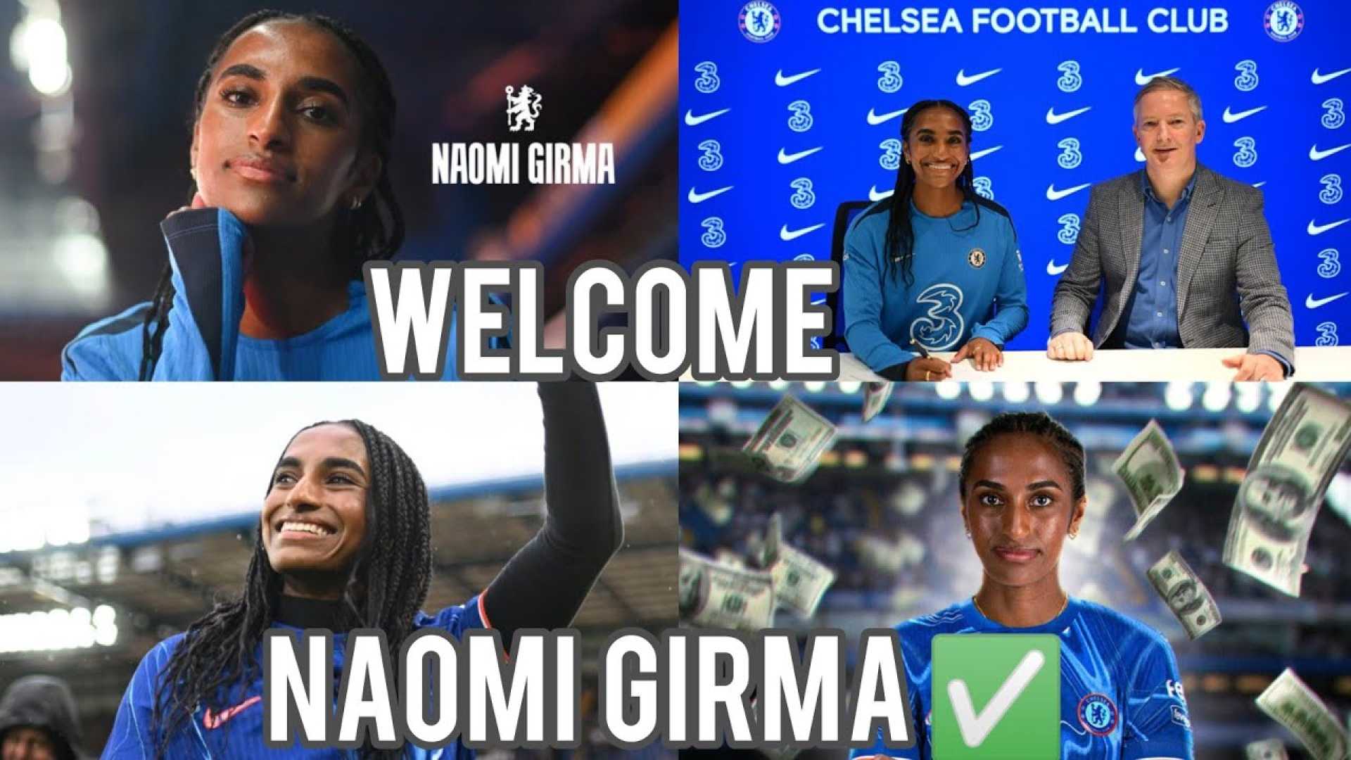 Naomi Girma Chelsea Signing Announcement Photo