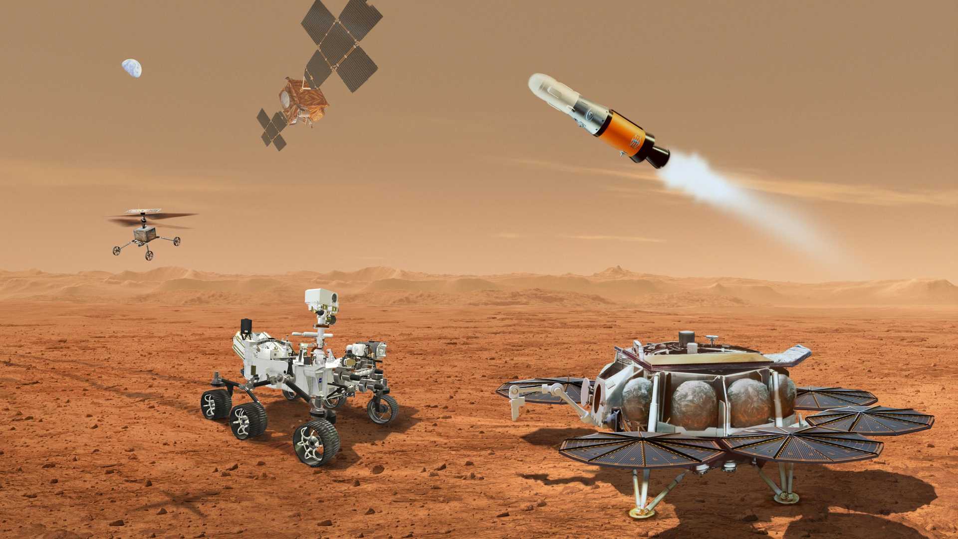 Nasa Mars Sample Return Mission Concept Art