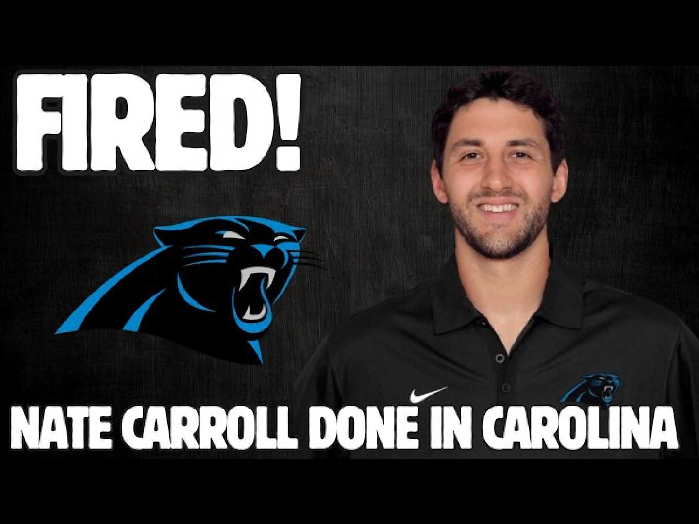 Nate Carroll Carolina Panthers Coaching Staff