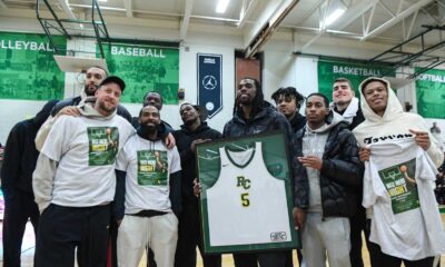 Naz Reid Roselle Catholic Jersey Retirement Ceremony