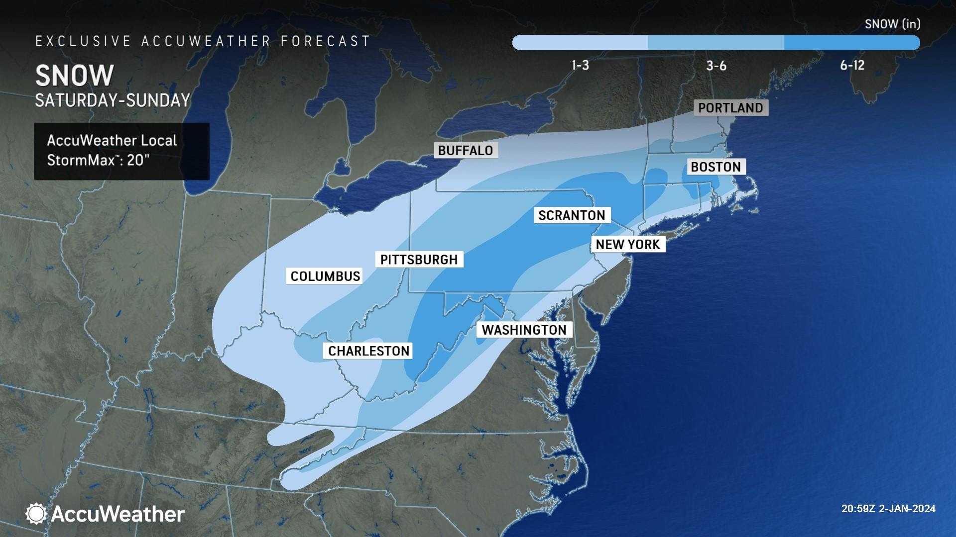 New England Snowstorm Weather Map January 2024