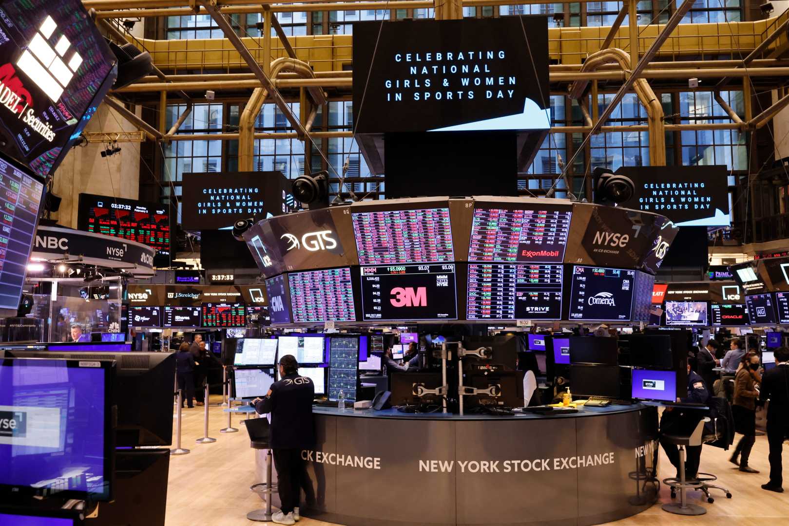 New York Stock Exchange Trading Floor 2024