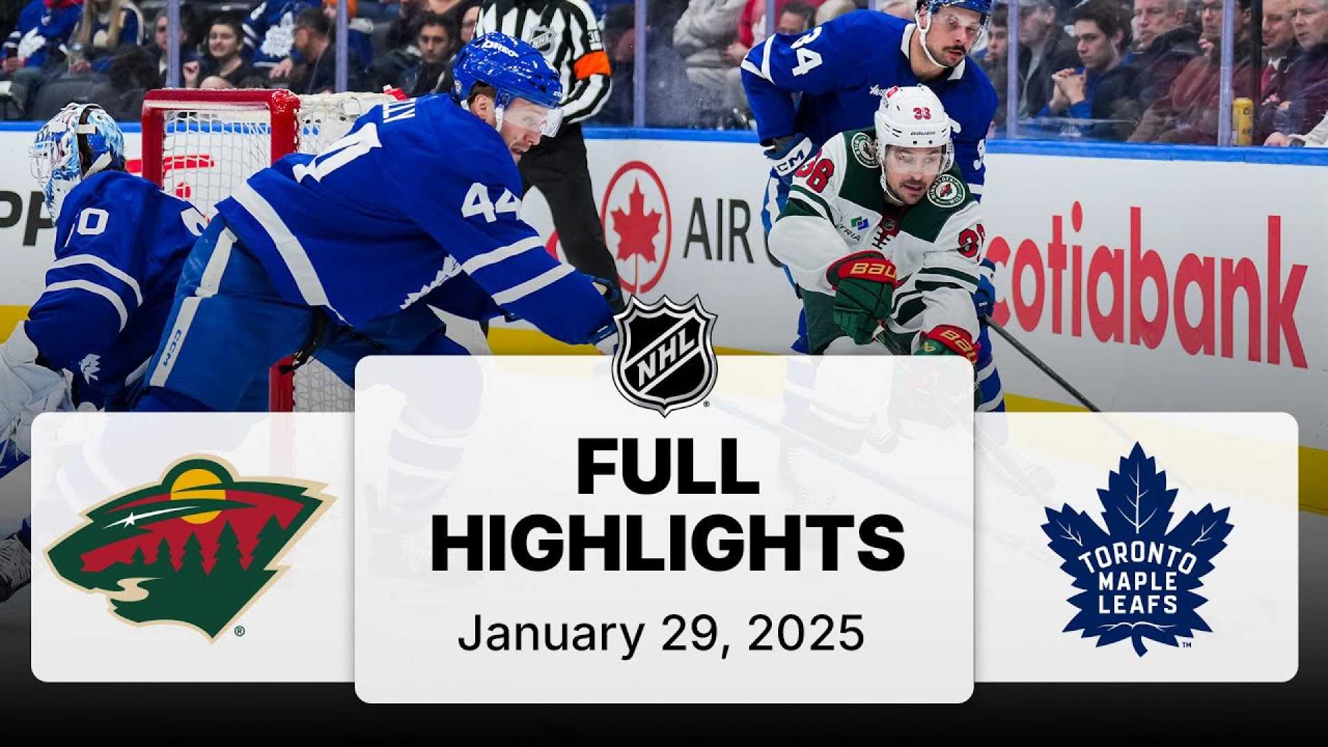 Nhl Minnesota Wild Vs Toronto Maple Leafs 2025